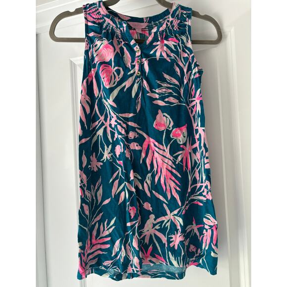 Lilly Pulitzer Essie It’s Prime Time Sleeveless Dress Girl’s Size Large - Picture 1 of 3
